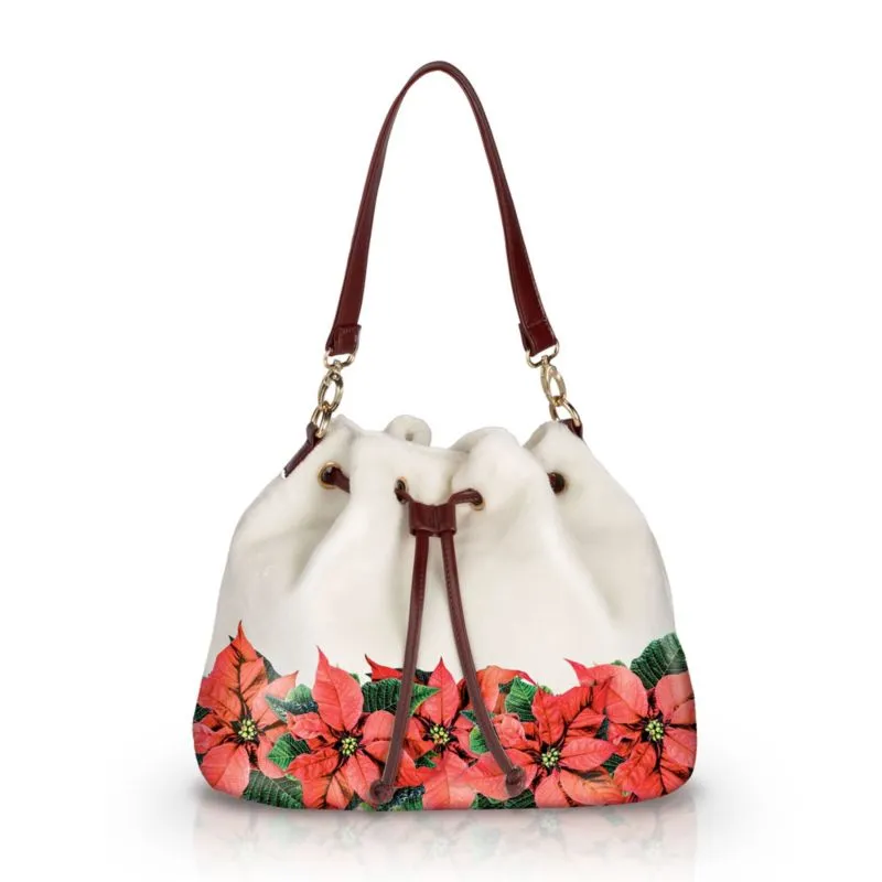 'Poinsettia Splendour' Ladies' Handbag