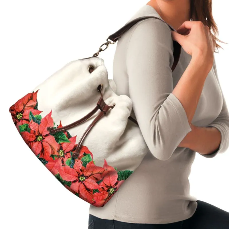 'Poinsettia Splendour' Ladies' Handbag