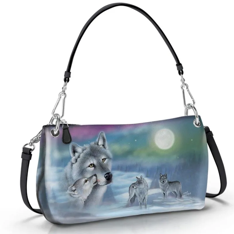 'Under The Mystic Northern Lights' 3-Style Handbag