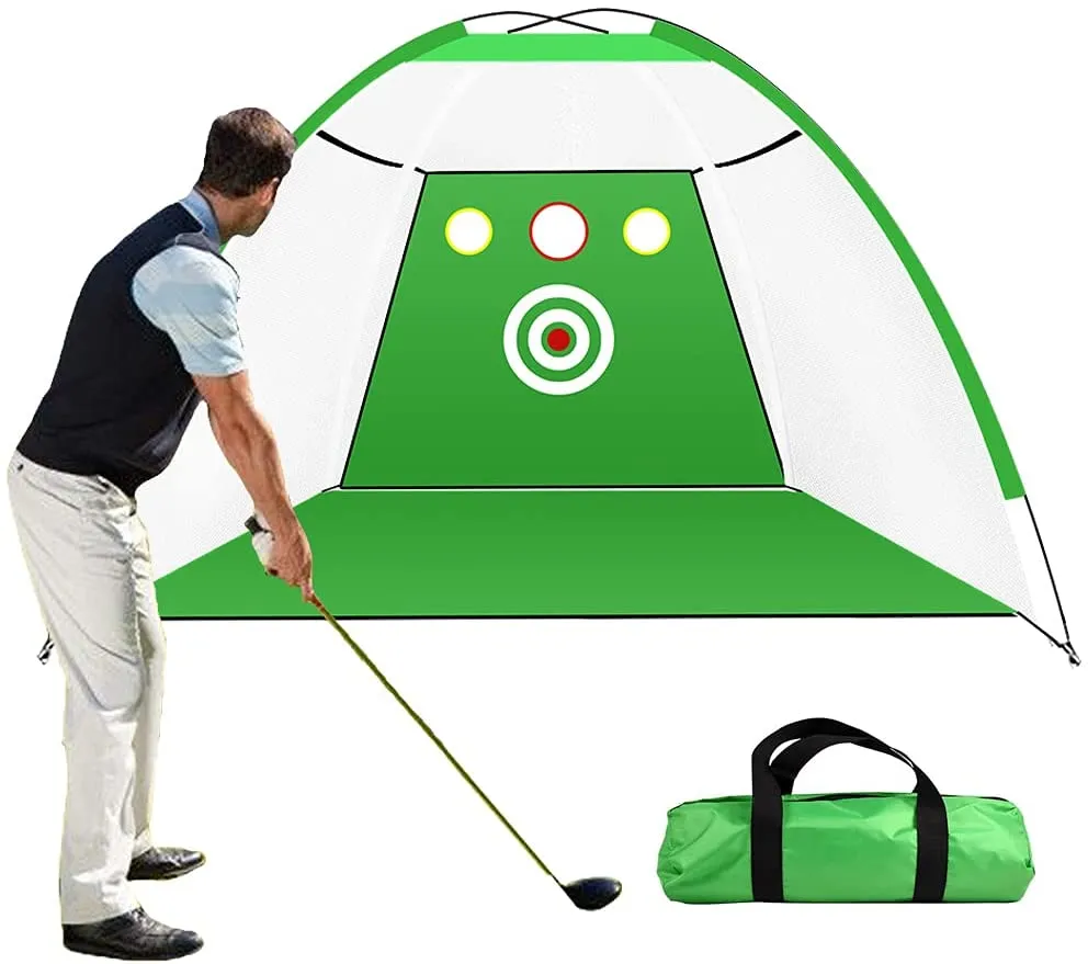 10 Foot Golf Practice Net with 3 Chipping Targets - Deluxe Golf Nets