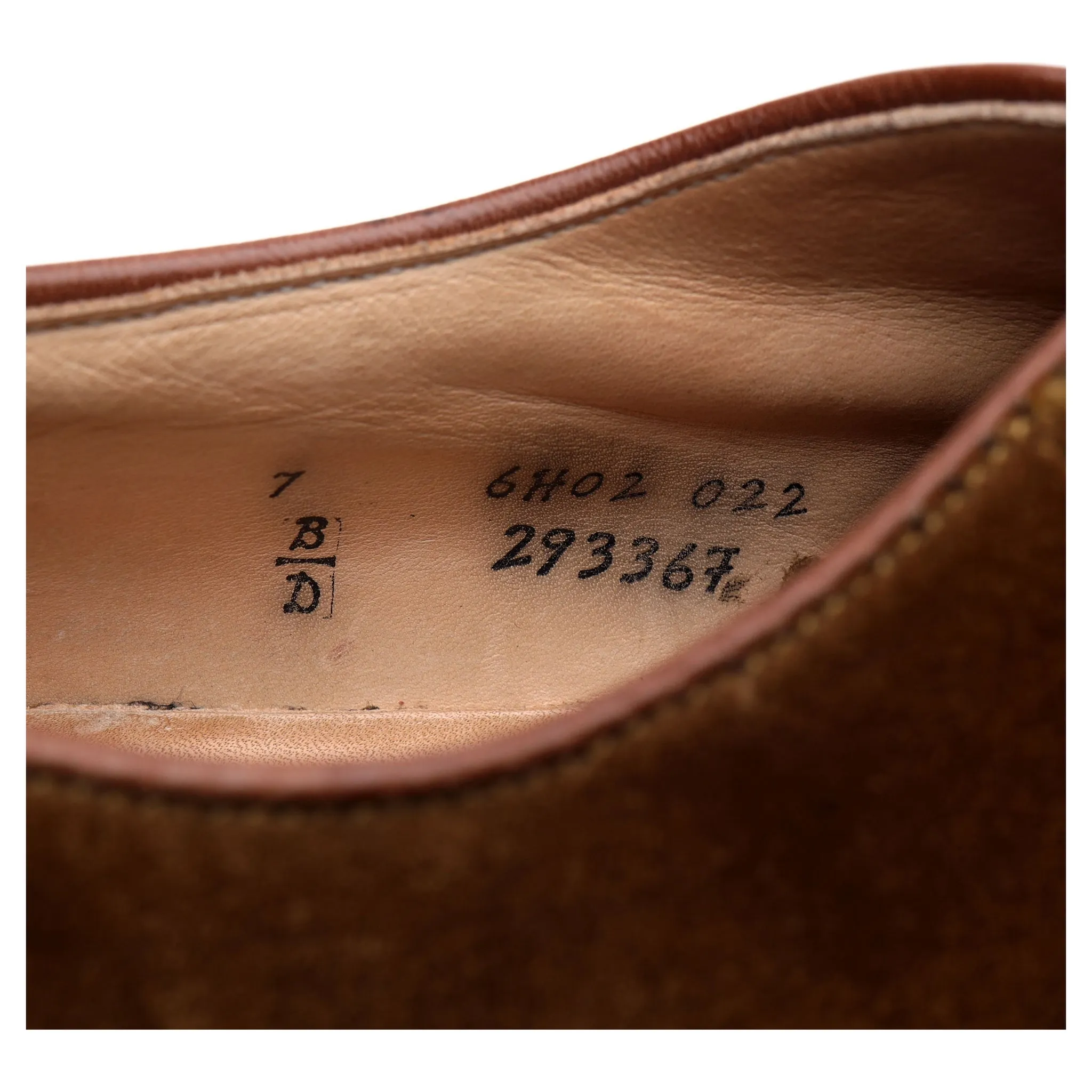 '29336F' Snuff Brown Suede Derby UK 6.5 US 7 D