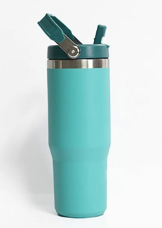 30 oz Flip Straw Tumblers - 8 Colors!