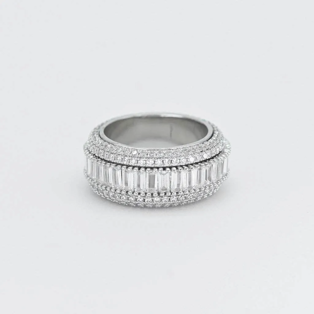 5 Layer Men's Baguette Ring