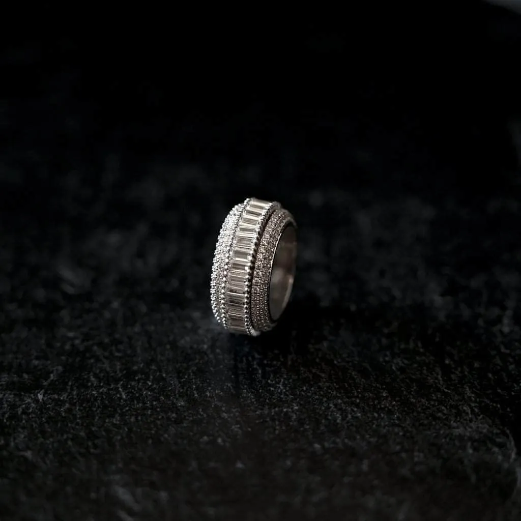 5 Layer Men's Baguette Ring