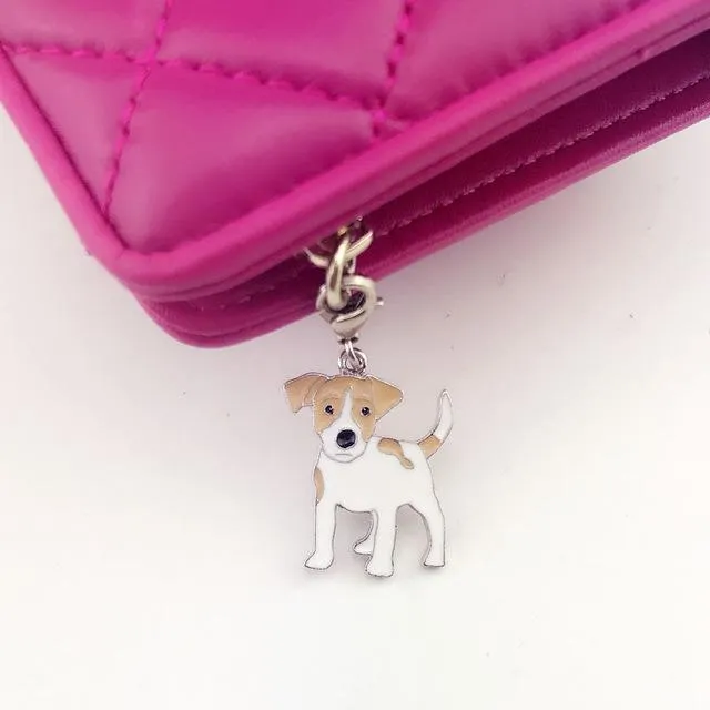 5Pcs/Lot Cute Chow Chow Sharpei Foxhound Pug Shepherd Dog Purse Charms