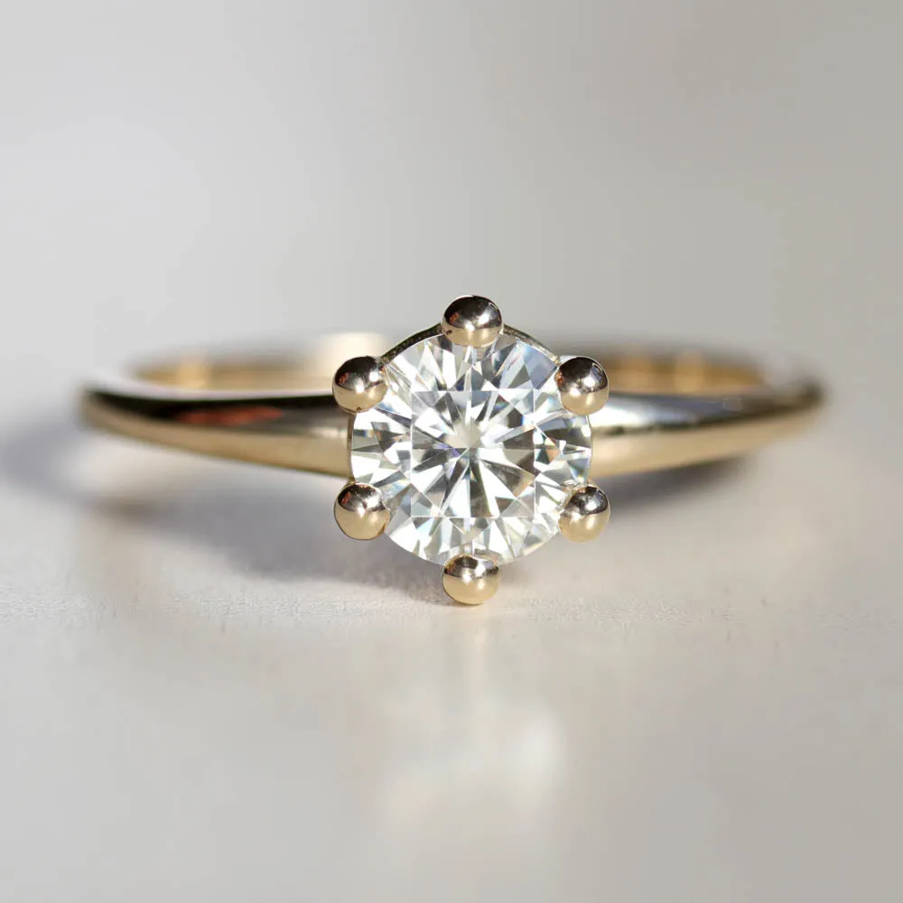 6mm Low Base Six-Prong Solitaire 