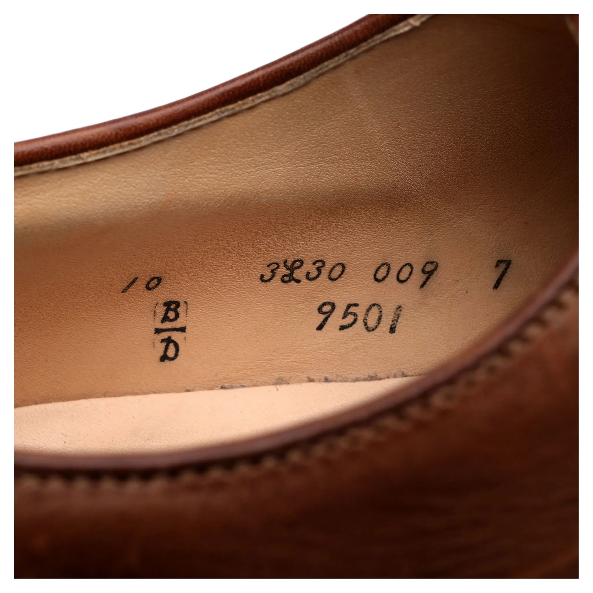 '9501' Brown Leather Derby UK 9.5 US 10 D