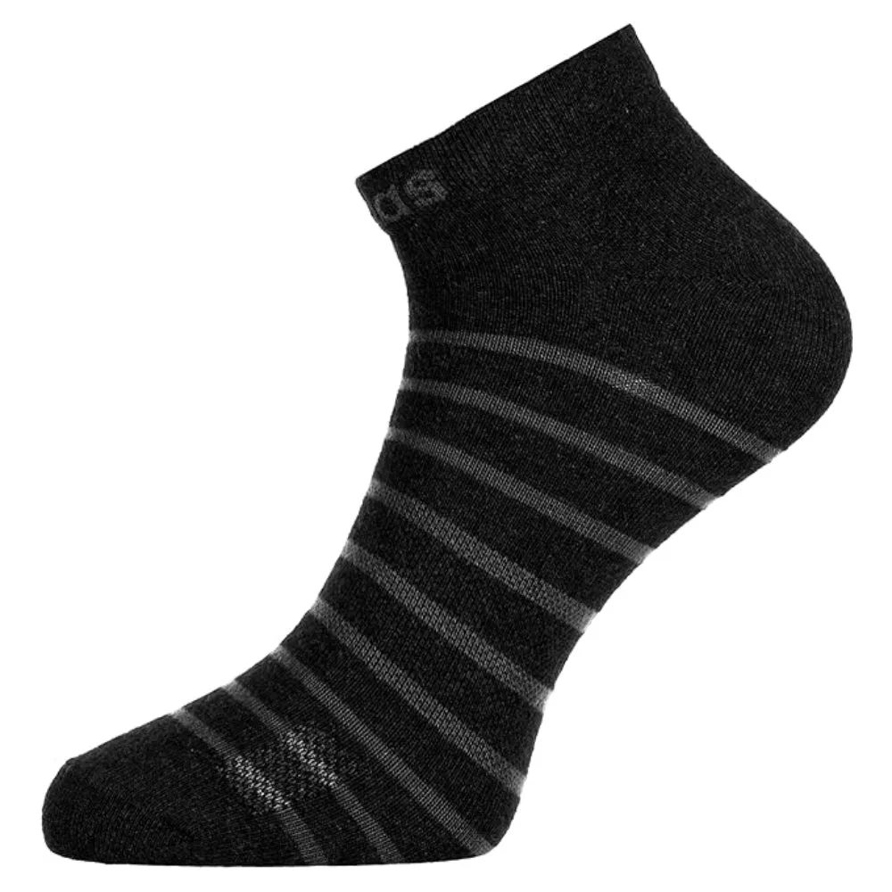 Adidas Men's Flat Knit Low Reflector Socks (Grey/Black/Anthra Melange)