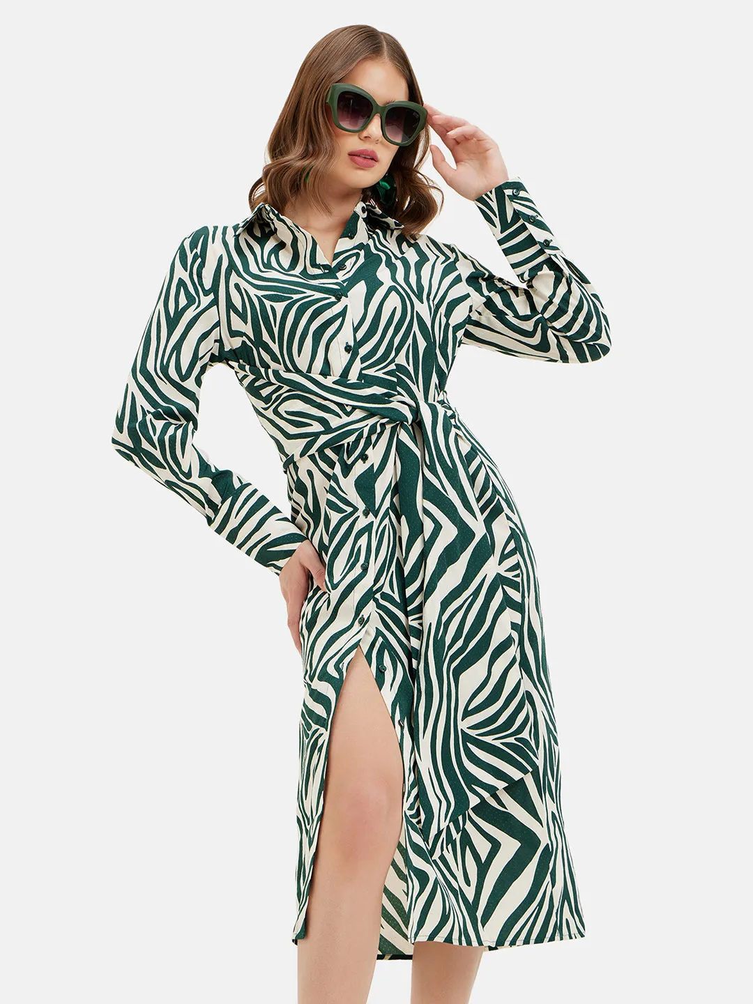 ALEXANDRIA PRINTED MIDI DRESS