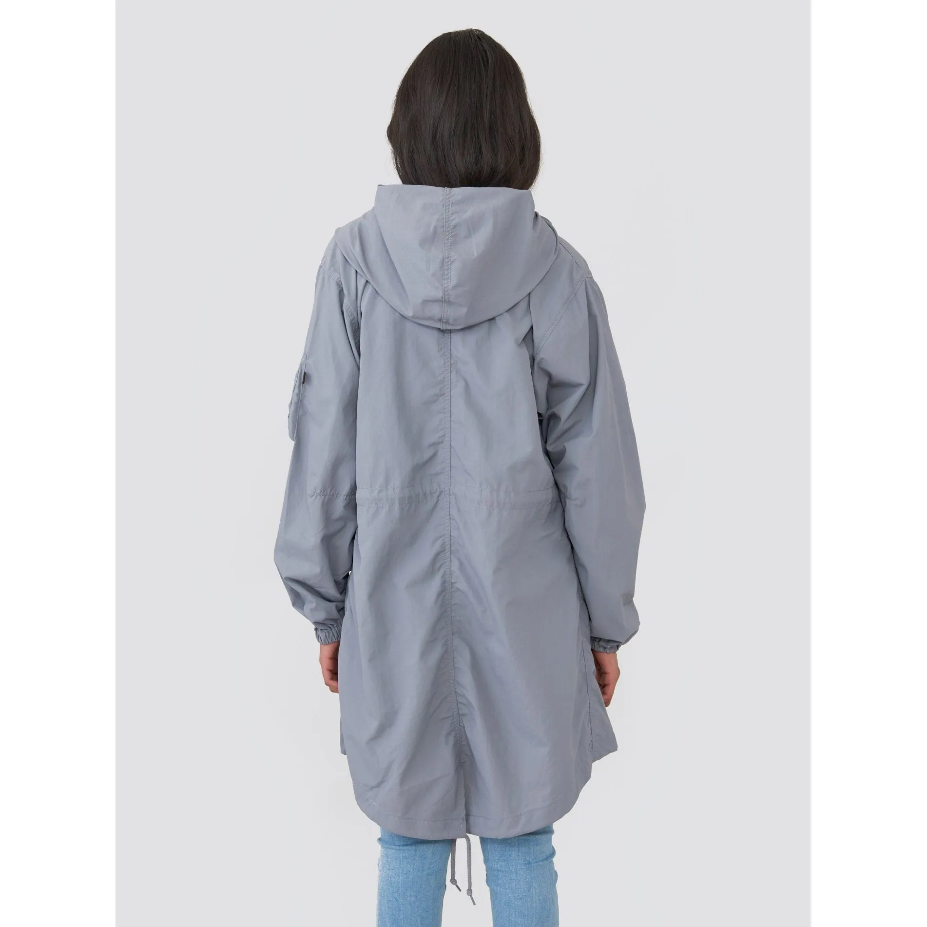 Alpha Industries Shell Fishtail Parka Cadet Grey Women WJS49000C1-053