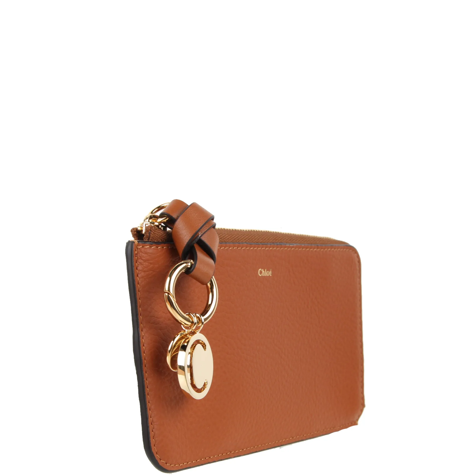 Alphabet Medium Purse, Tan