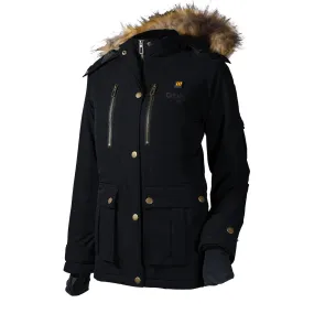 Arcadia Womens 5 Zone Heated Parka, Onyx