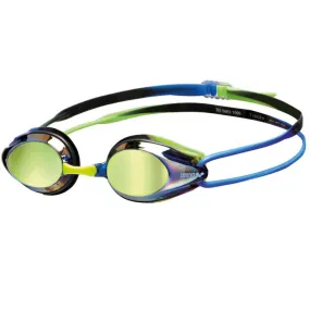 ARENA Adult Tracks Mirror Swimming Goggle (Blue/Blue/Green)