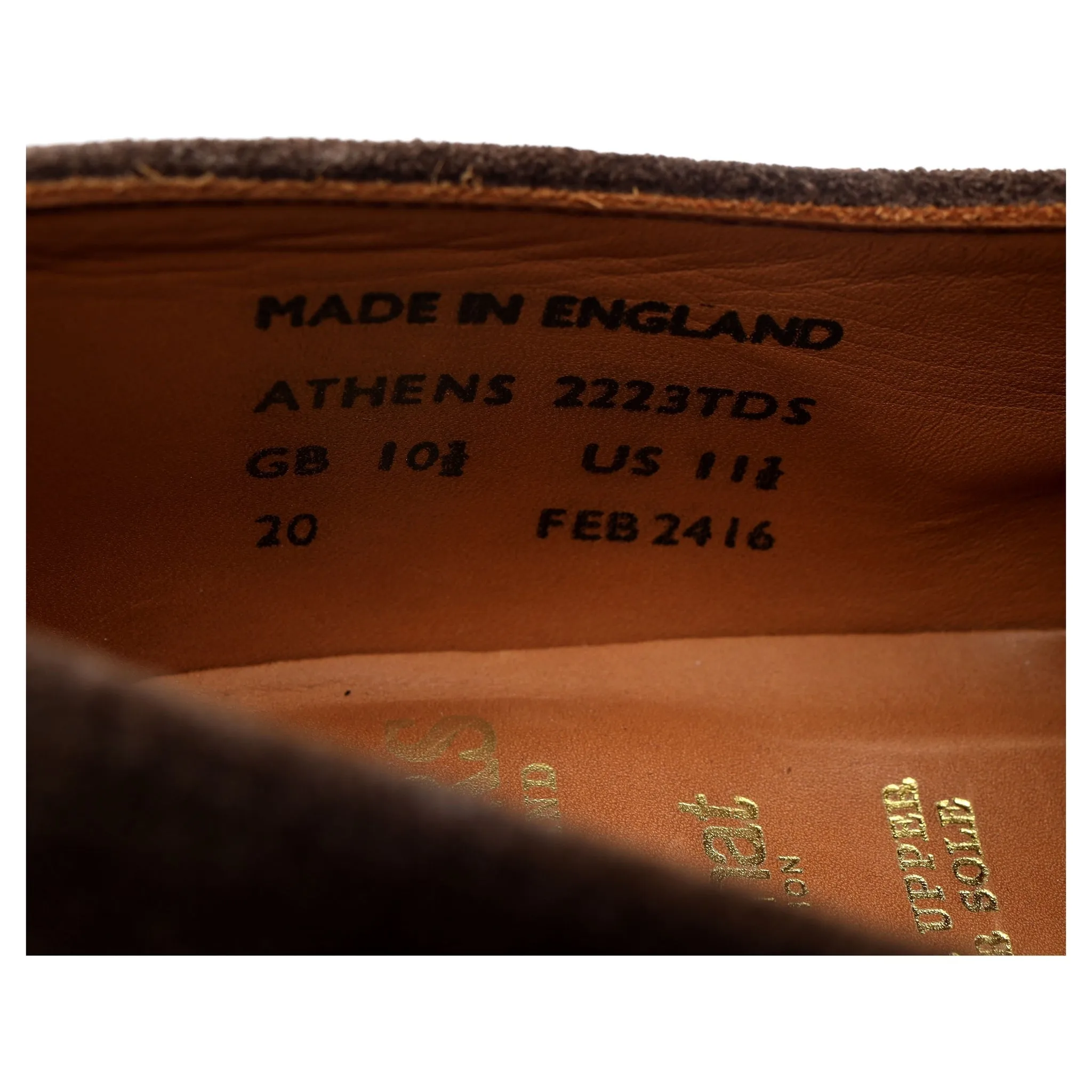 'Athens' Brown Suede Derby UK 10.5 F