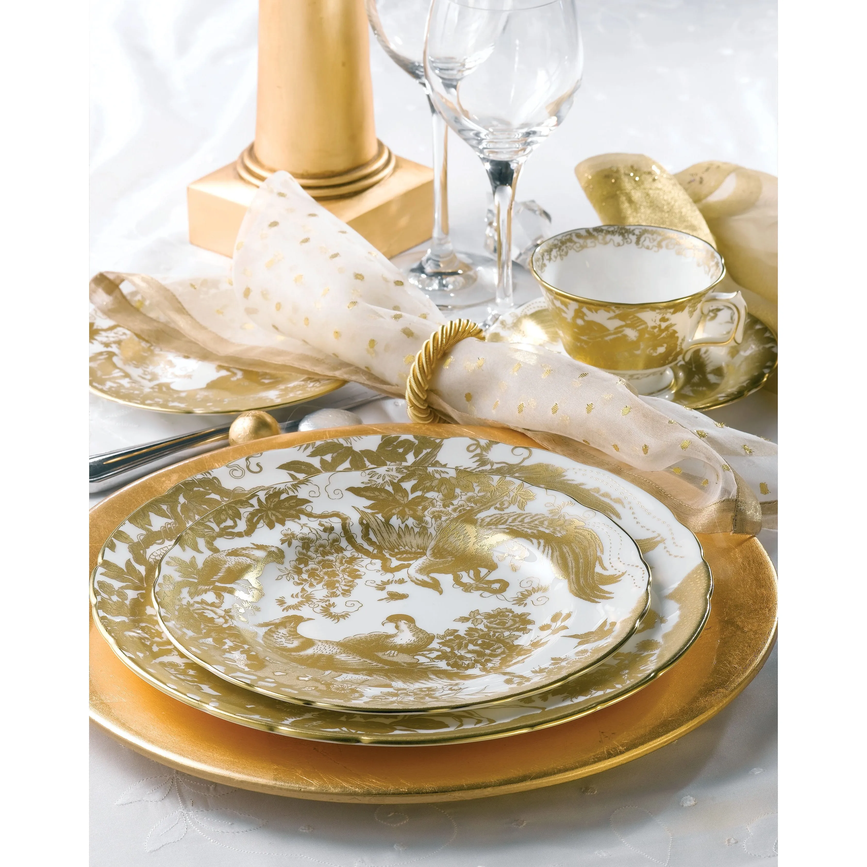 Aves Gold Bread & Butter Plate