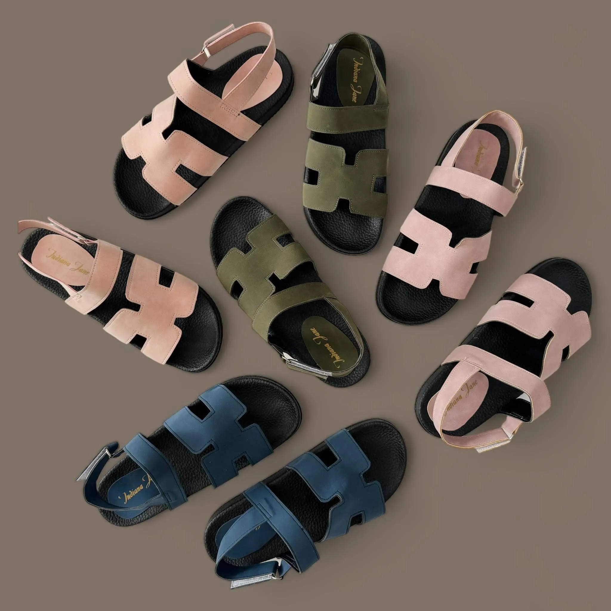 [B Quality] DANAYA Strap Sandals Gum Sole