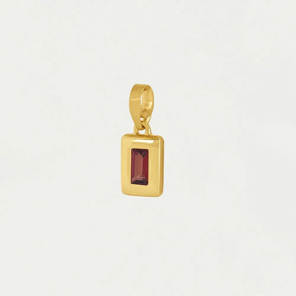 Baguette Birthstone Charm