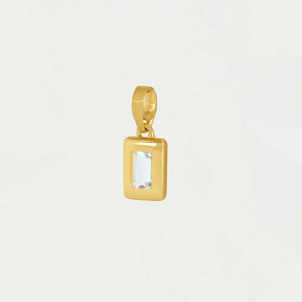 Baguette Birthstone Charm