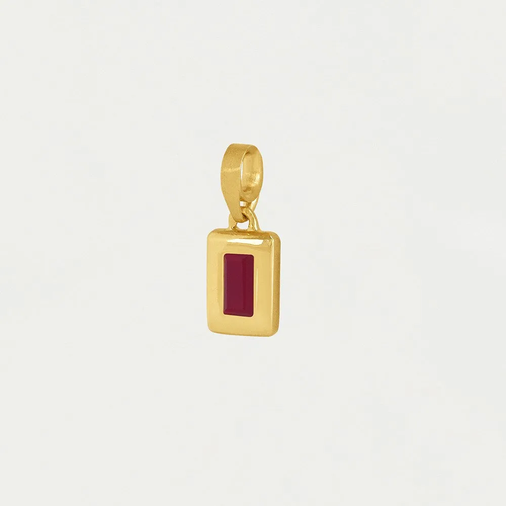 Baguette Birthstone Charm