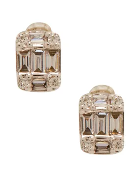 Baguette Diamond Studs