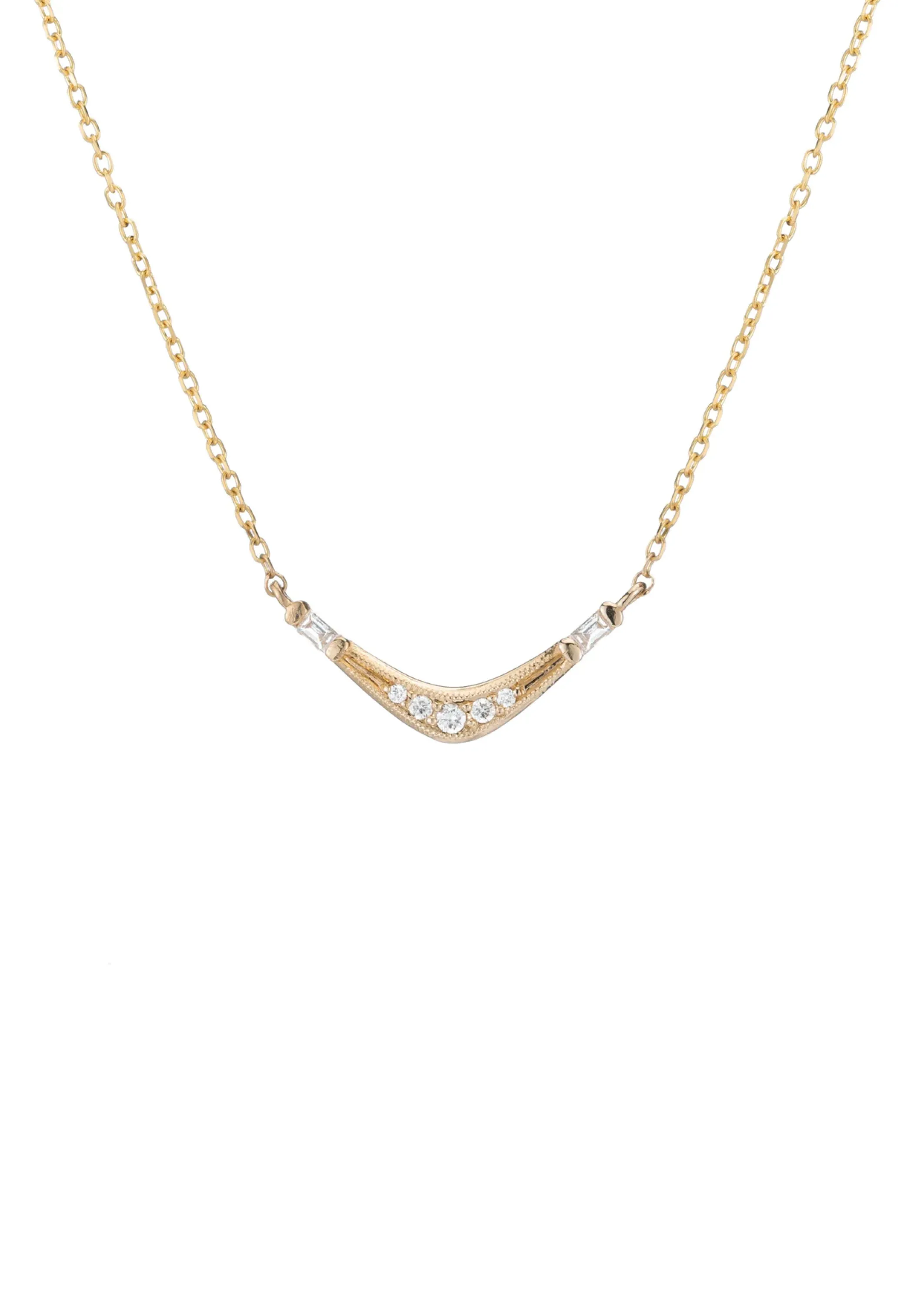 Baguette Wave Necklace