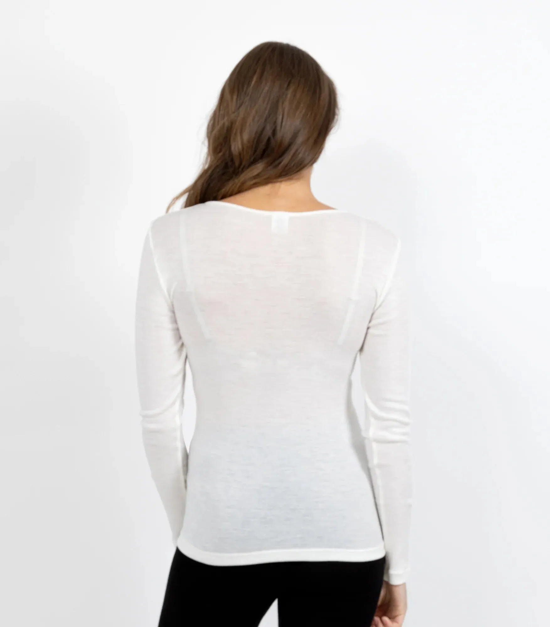 BaseLayers - Pure Wool Long Sleeve with Lace