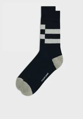 Bjarki Cotton Sport Socks - Dark Navy