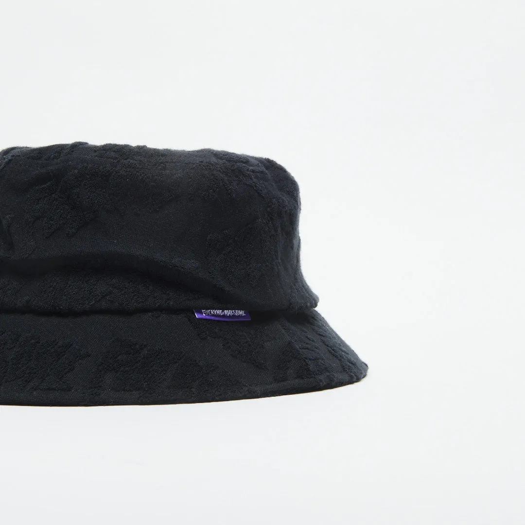 Bob Fucking Awesome - Stamp Terry Bucket Hat (Black)