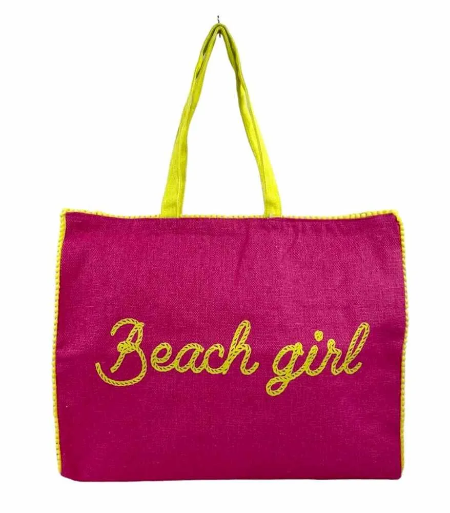 Borsa Mare Con Chiusura Lampo 48x38x16cm Cotone Canvas 100% Borsa da Spiaggia Spiaggia