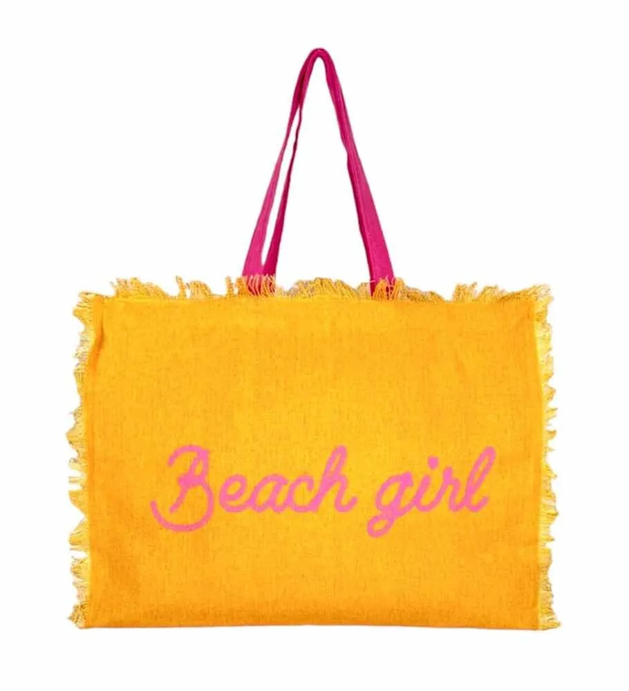 Borsa Mare Con Chiusura Lampo 48x38x16cm Cotone Canvas 100% Borsa da Spiaggia Spiaggia