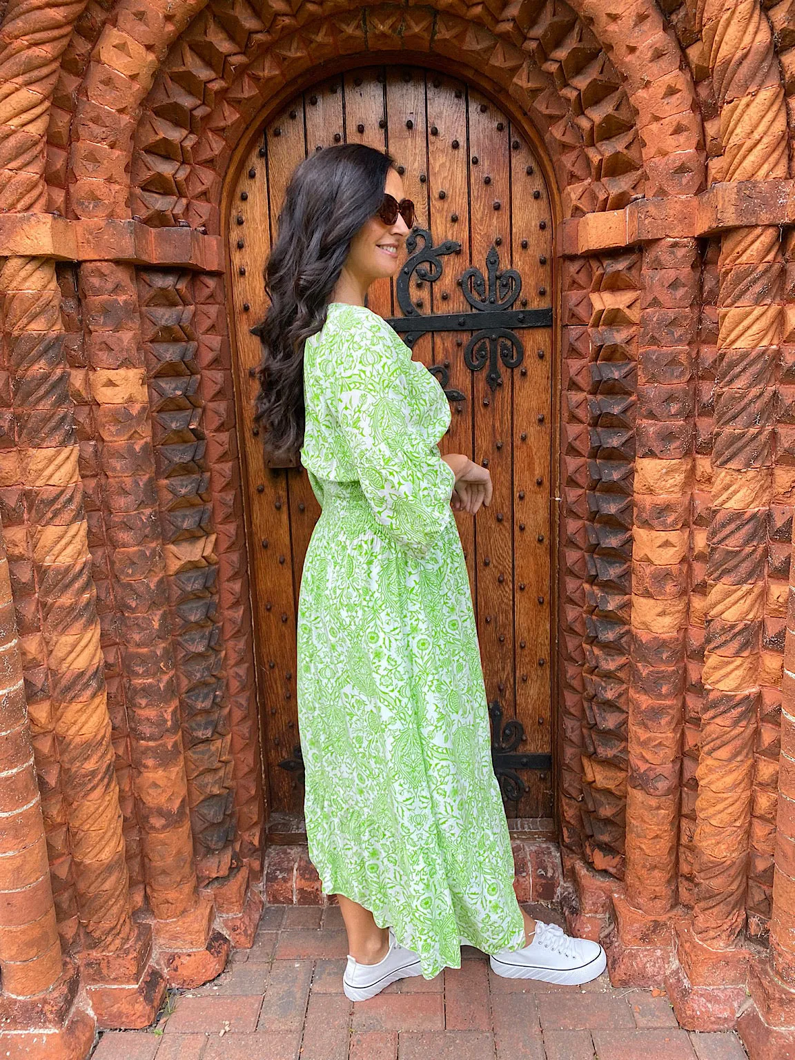 Botanical Print Maxi Dress Leanne