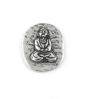 Buddha Pocket Stone, Lead-Free Pewter