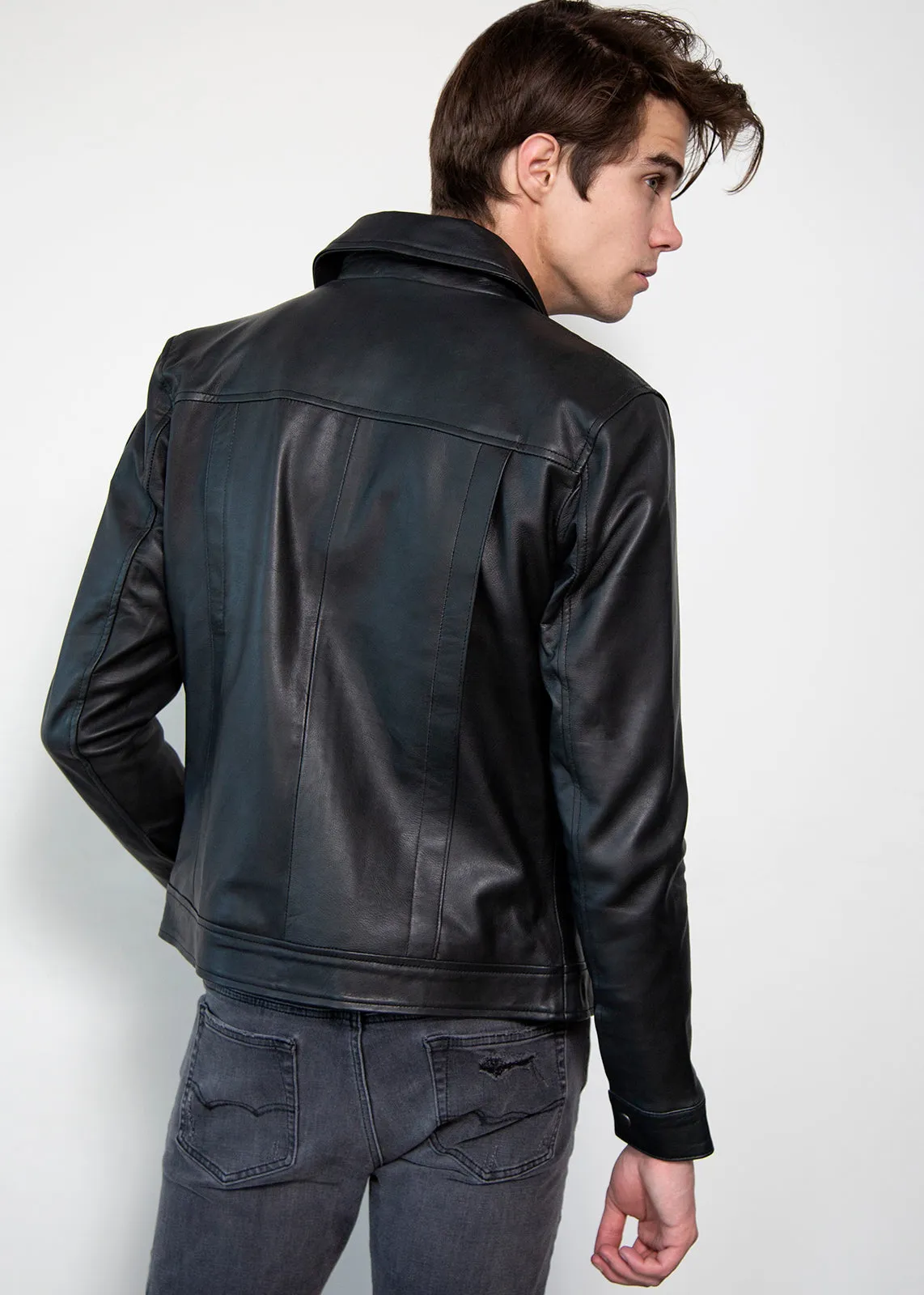 Buy Mens Black Capsule Corp Future Trunks Limited Edition Leather Jacket