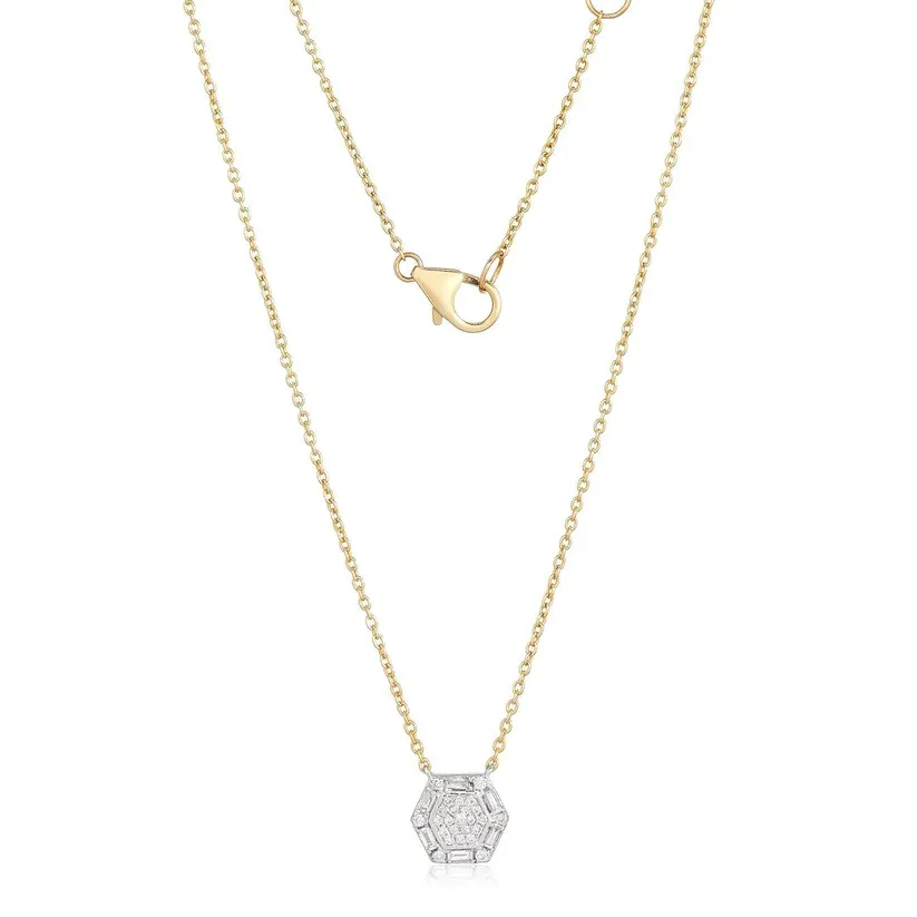 CALLIE DIAMOND BAGUETTE NECKLACE