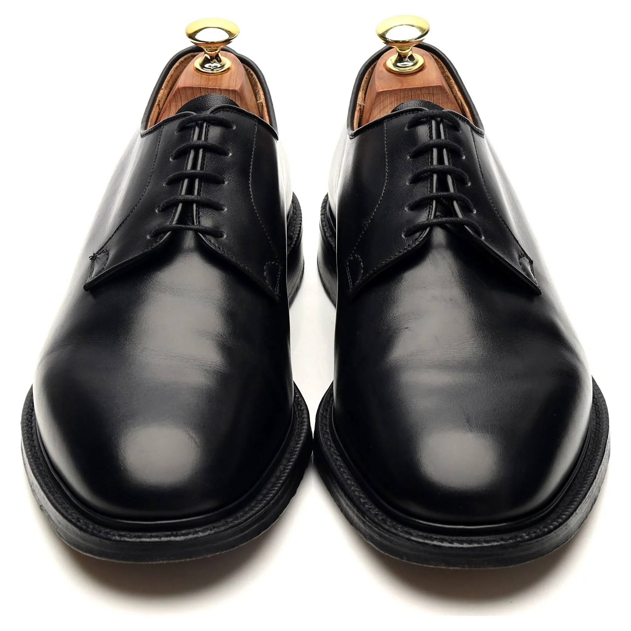 'Chapel' Black Leather Derby UK 8.5 F