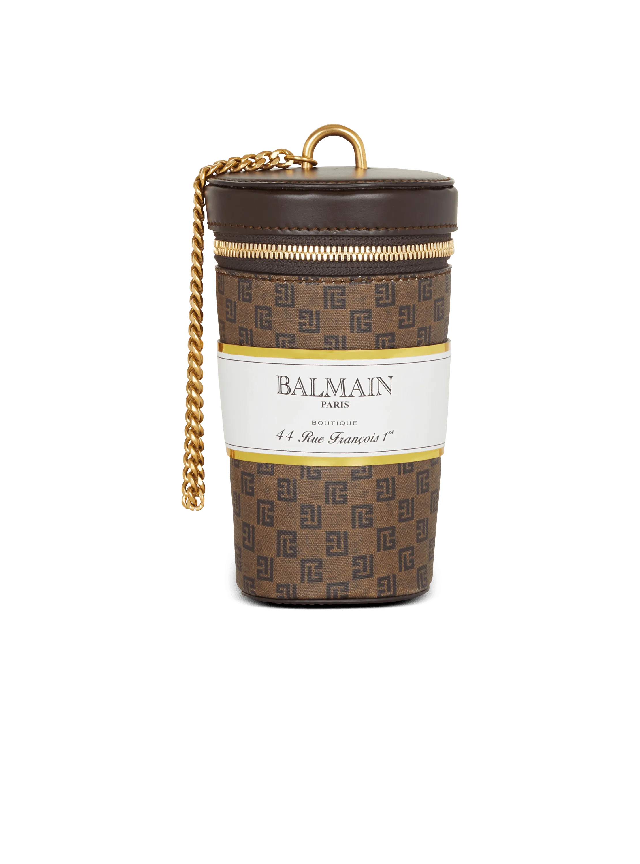 Coffee Cup minaudière in mini monogram canvas