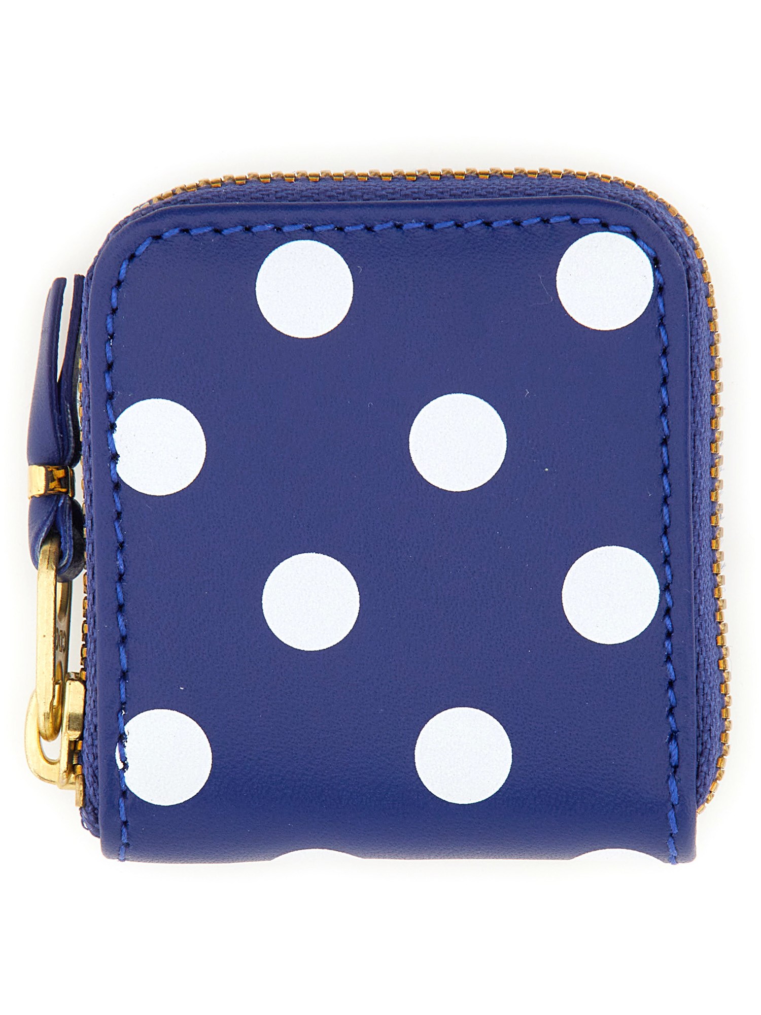 COMME DES GARCONS WALLET    POLKA DOT PRINT LEATHER COIN PURSE