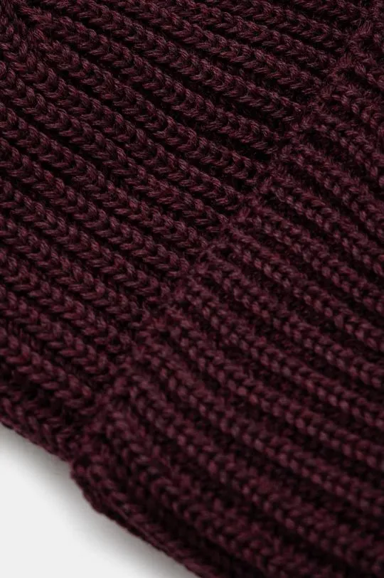 C.P. Company wool beanie Extra Fine Merino Wool Goggle Beanie violet color 17CMAC272A005509A