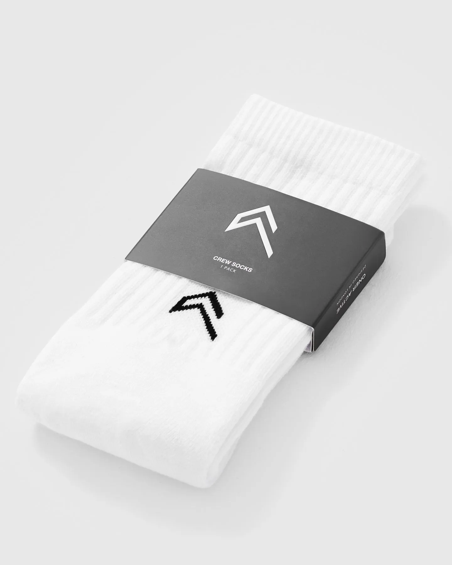 Crew Socks 1 Pack | White/Black