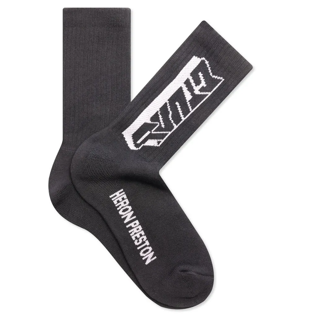 CTNMB Spray Long Socks - Black/Grey