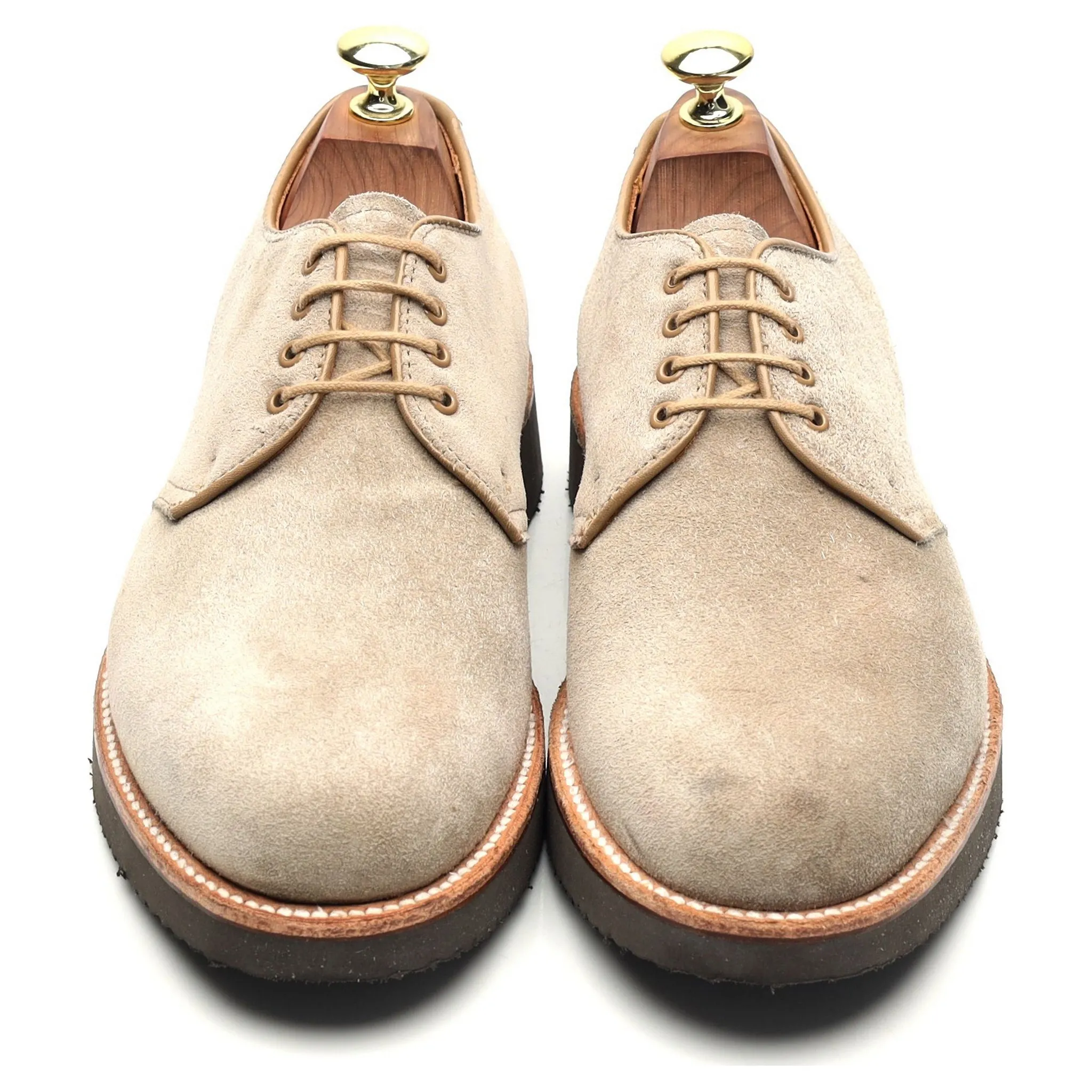 'D6408' Beige Suede Derby UK 7 US 7.5 D