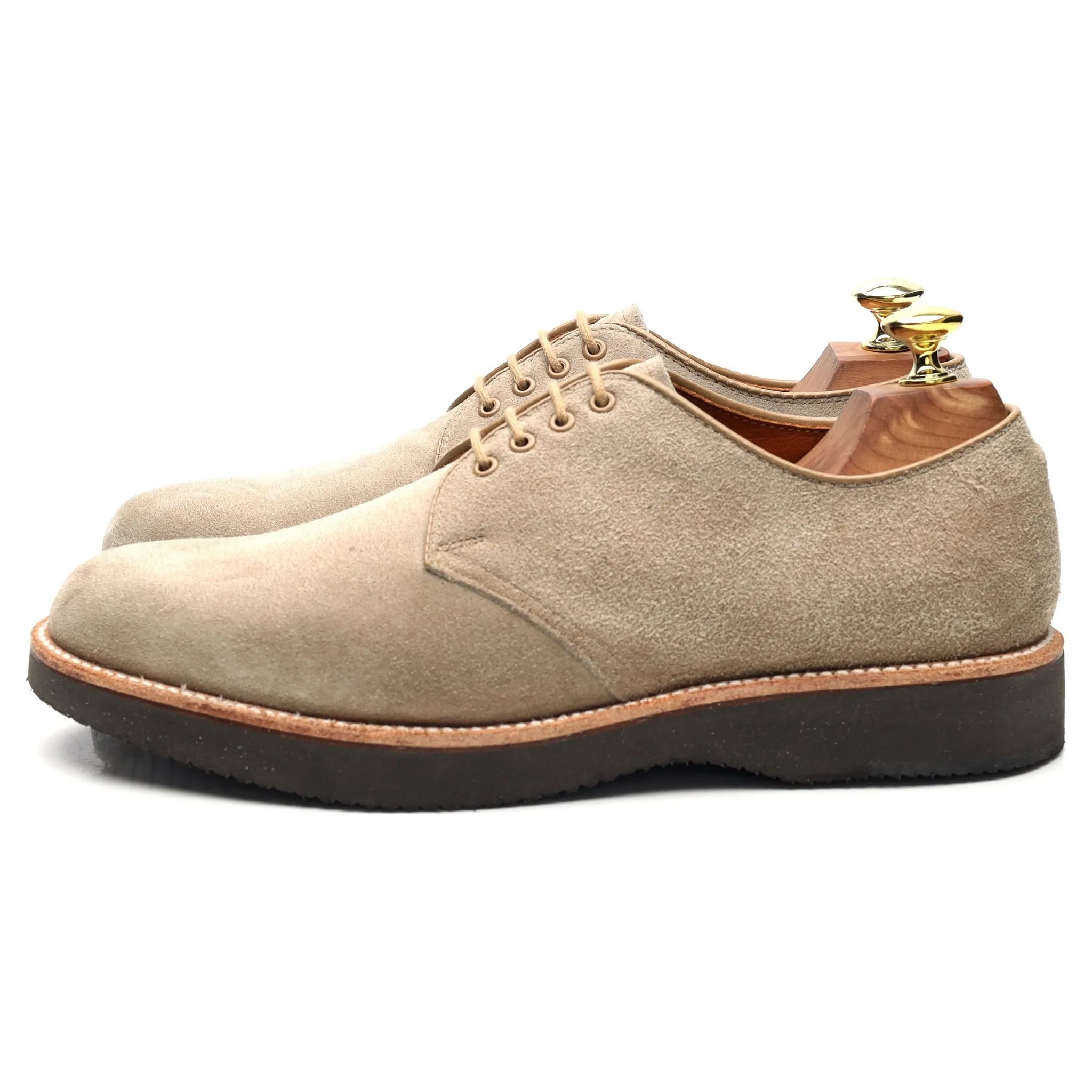 'D6408' Beige Suede Derby UK 7 US 7.5 D