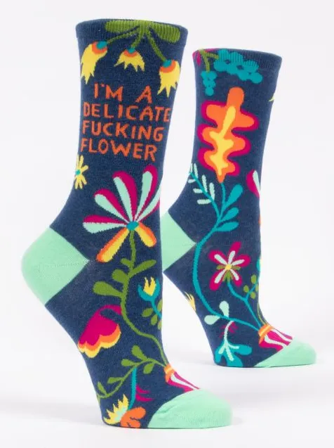 Delicate F*ck Flower Women's Socks