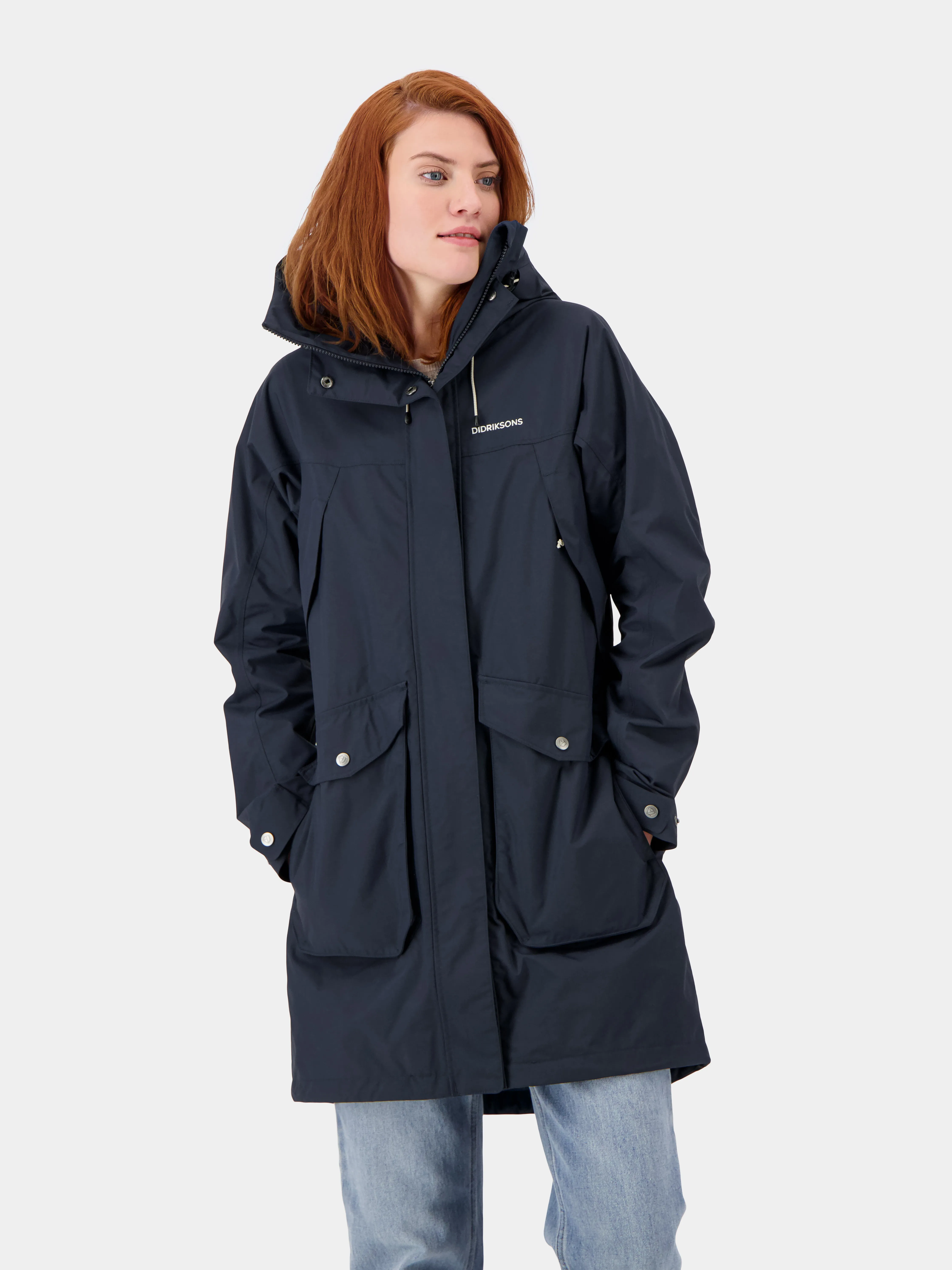 Didriksons Women's Thelma Parka 9 Dark Night Blue | Buy Didriksons Women's Thelma Parka 9 Dark Night Blue here | Outno