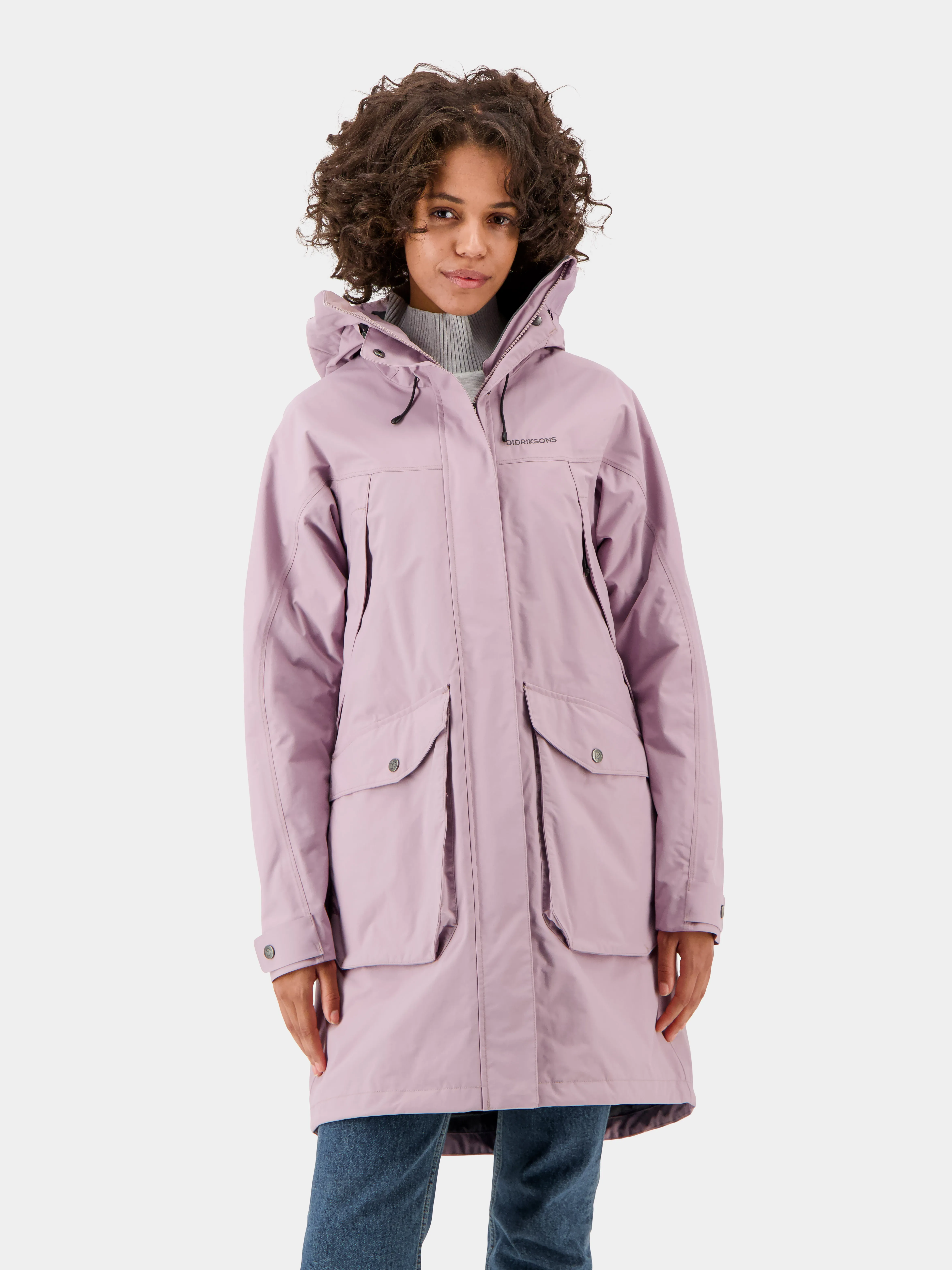 Didriksons Women's Thelma Parka 9 Dusty Lilac | Buy Didriksons Women's Thelma Parka 9 Dusty Lilac here | Outnorth