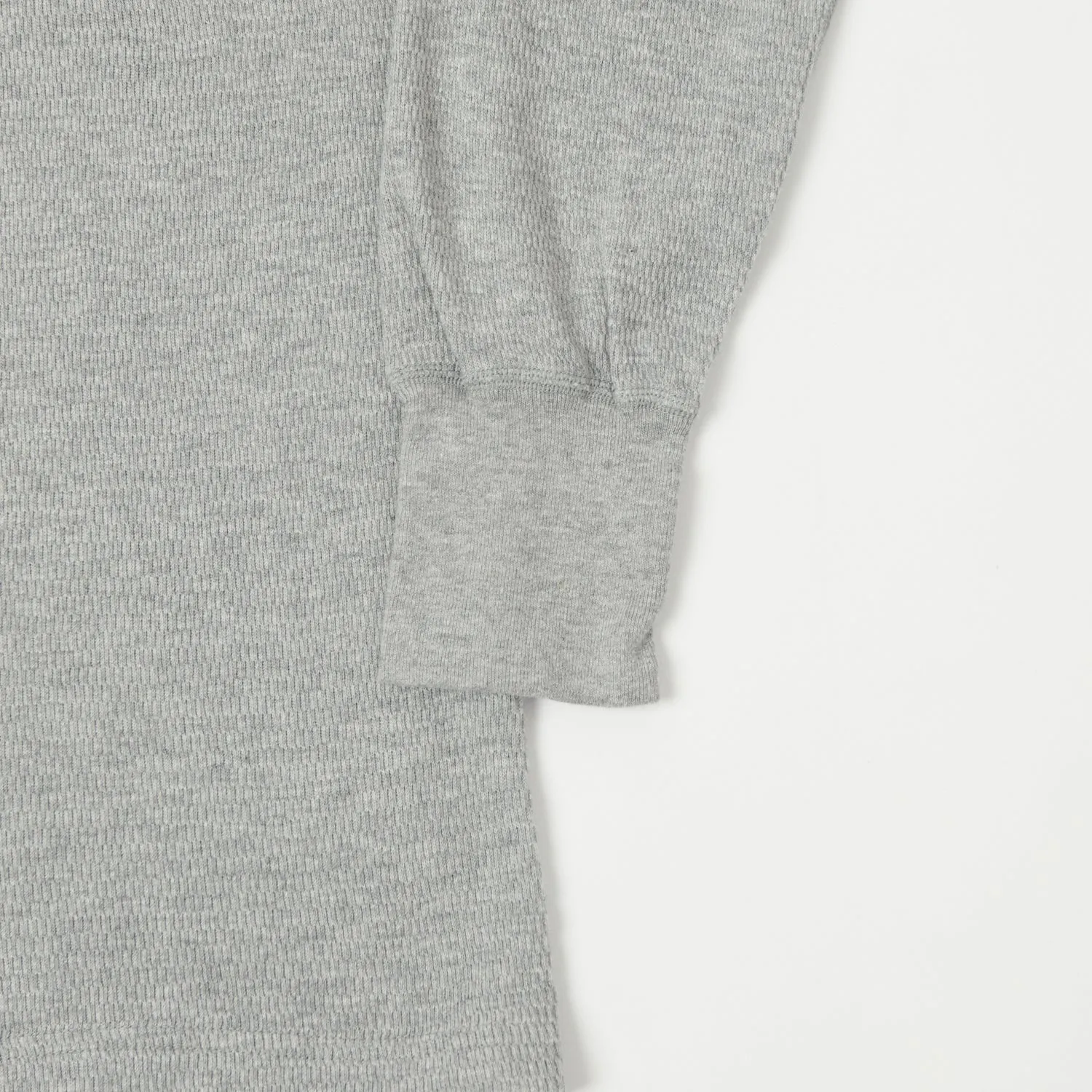 Dubbleworks L/S Thermal Crew Tee - Heather Grey