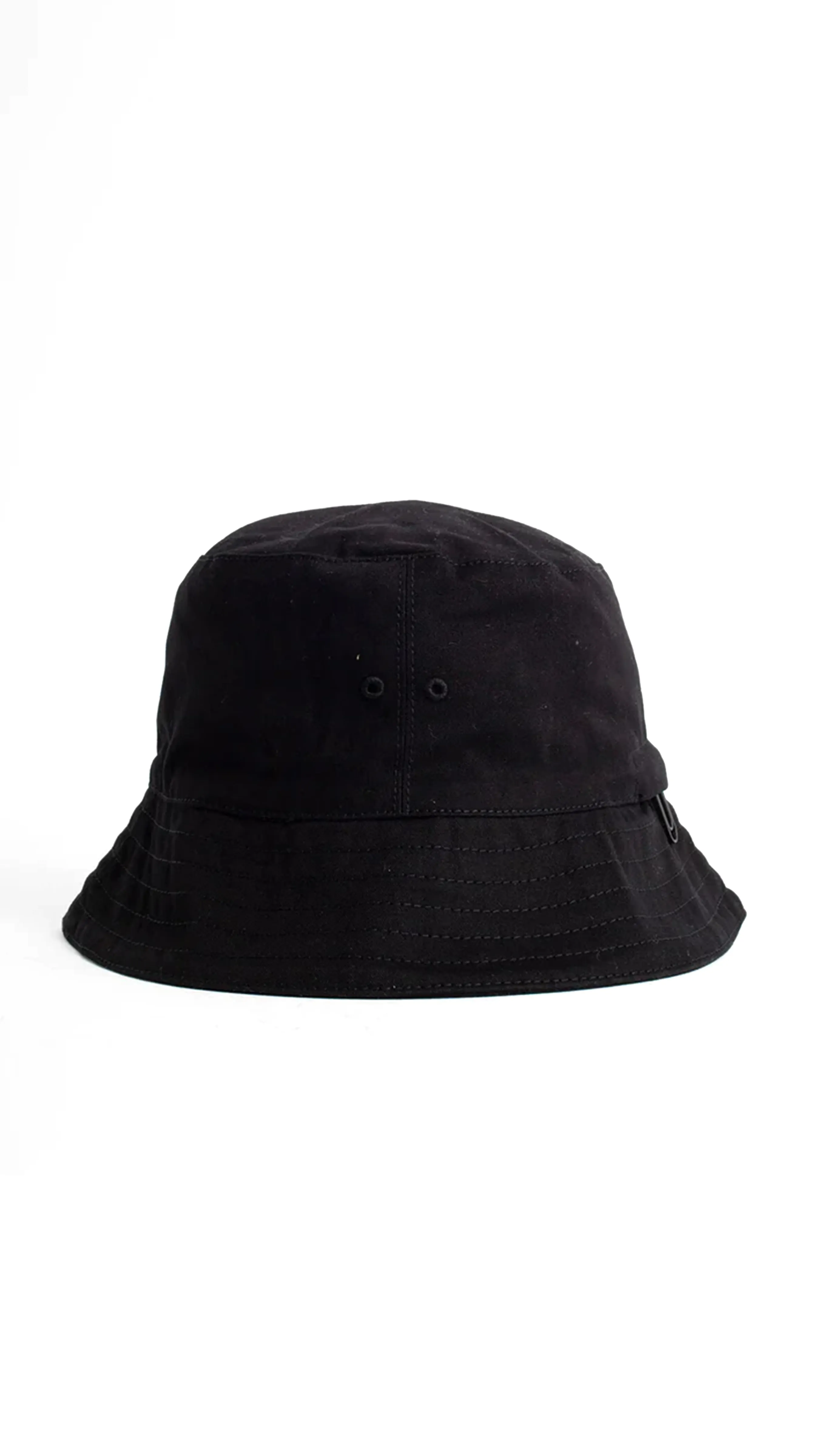 Embroidered Logo Bucket Hat - Black