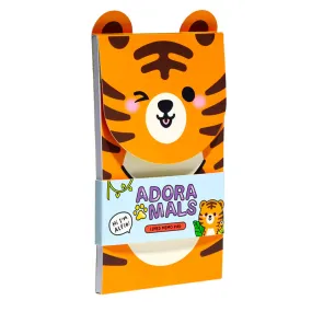 Flip Open Shaped Memo Pad - Adoramals Tiger MEMO116