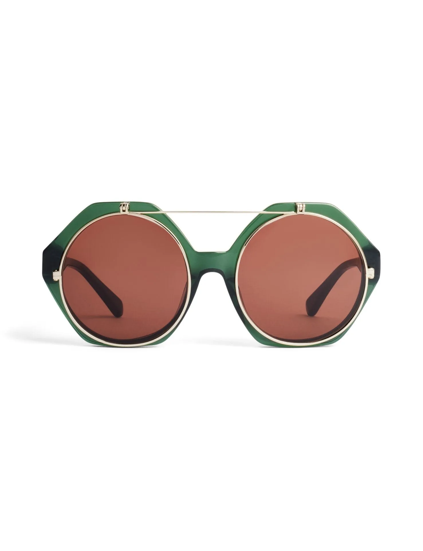 Flip Up Sunglasses | Green