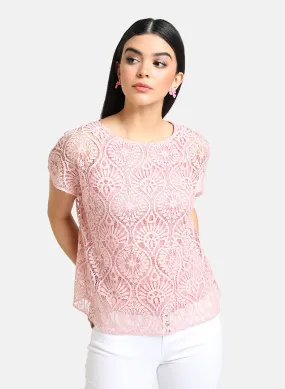 Floral Lace Boxy Top